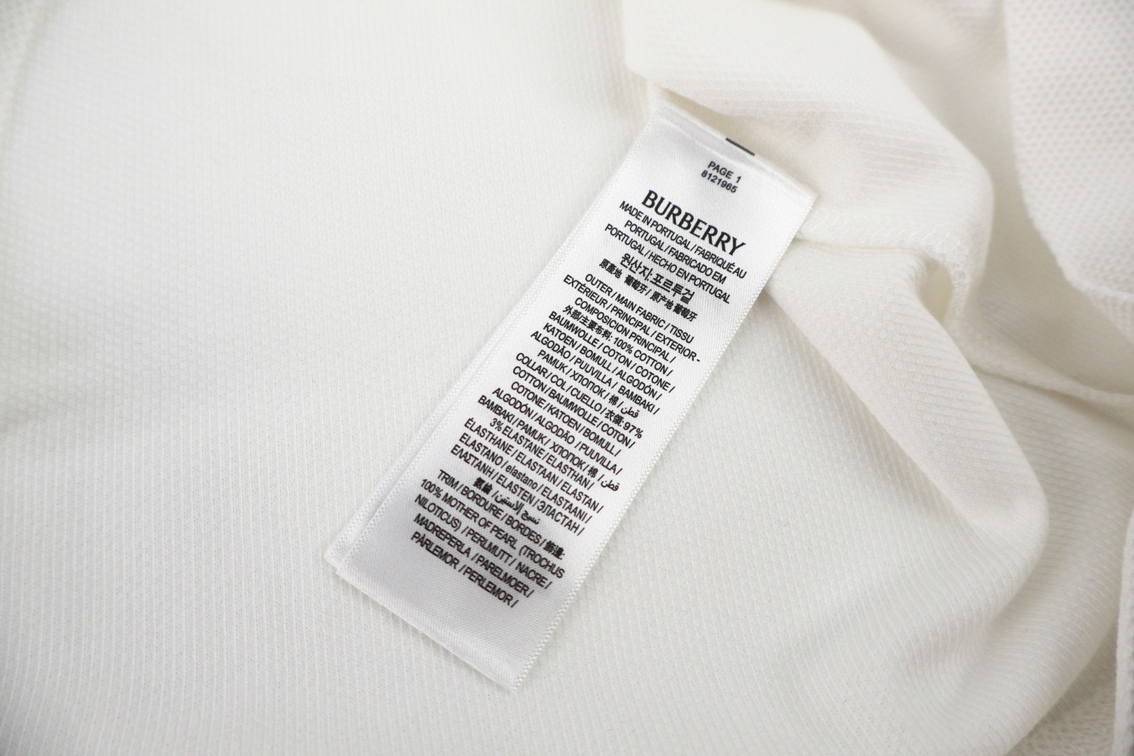 Burberry 巴宝莉 战马格纹刺绣Polo衫 短袖 T恤 夏季 白色 黑色 A2 81219661