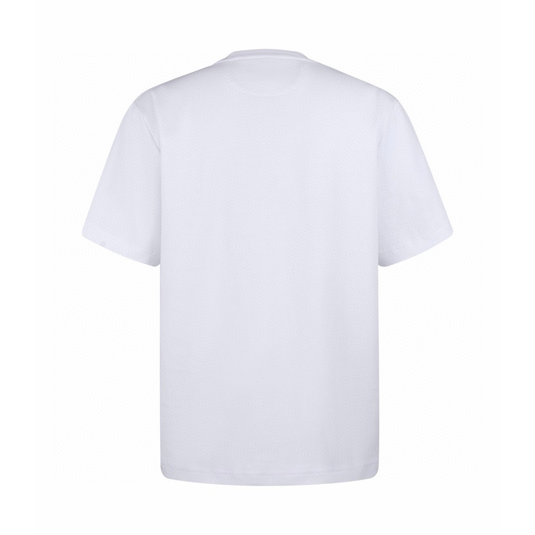 FENDI 芬迪 双F刺绣徽标圆领T恤 短袖 套头 夏季 白色 黑色 A0 FY0936AY0HF0QA0