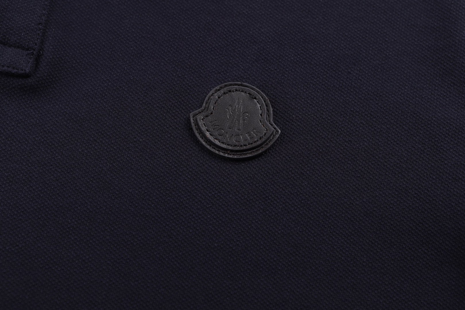 Moncler 蒙口 标识贴片棉质珠地Polo衫 短袖 T恤 夏季 白色 蓝色 A2 I20918A0001484556032