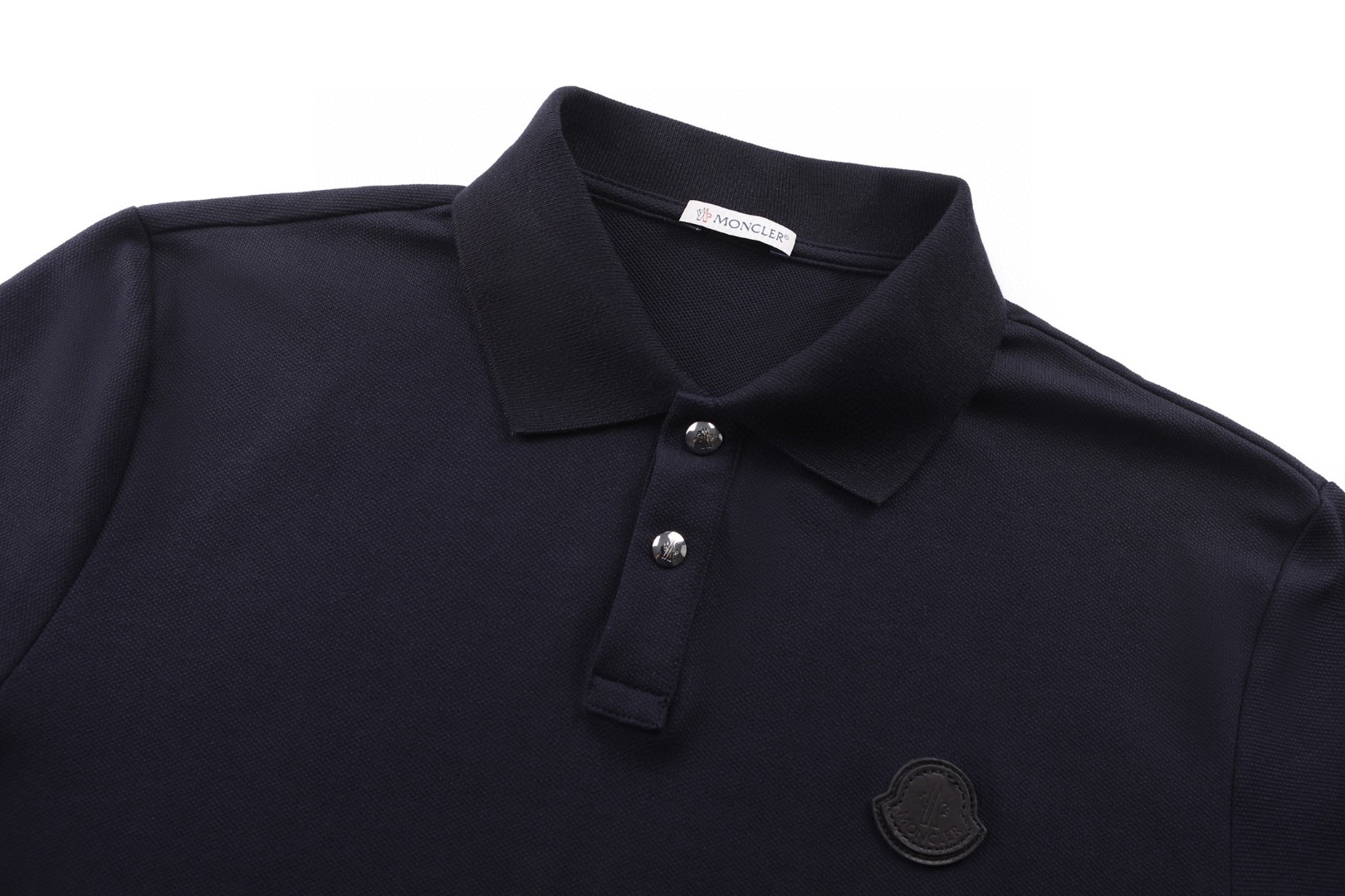 Moncler 蒙口 标识贴片棉质珠地Polo衫 短袖 T恤 夏季 白色 蓝色 A2 I20918A0001484556032