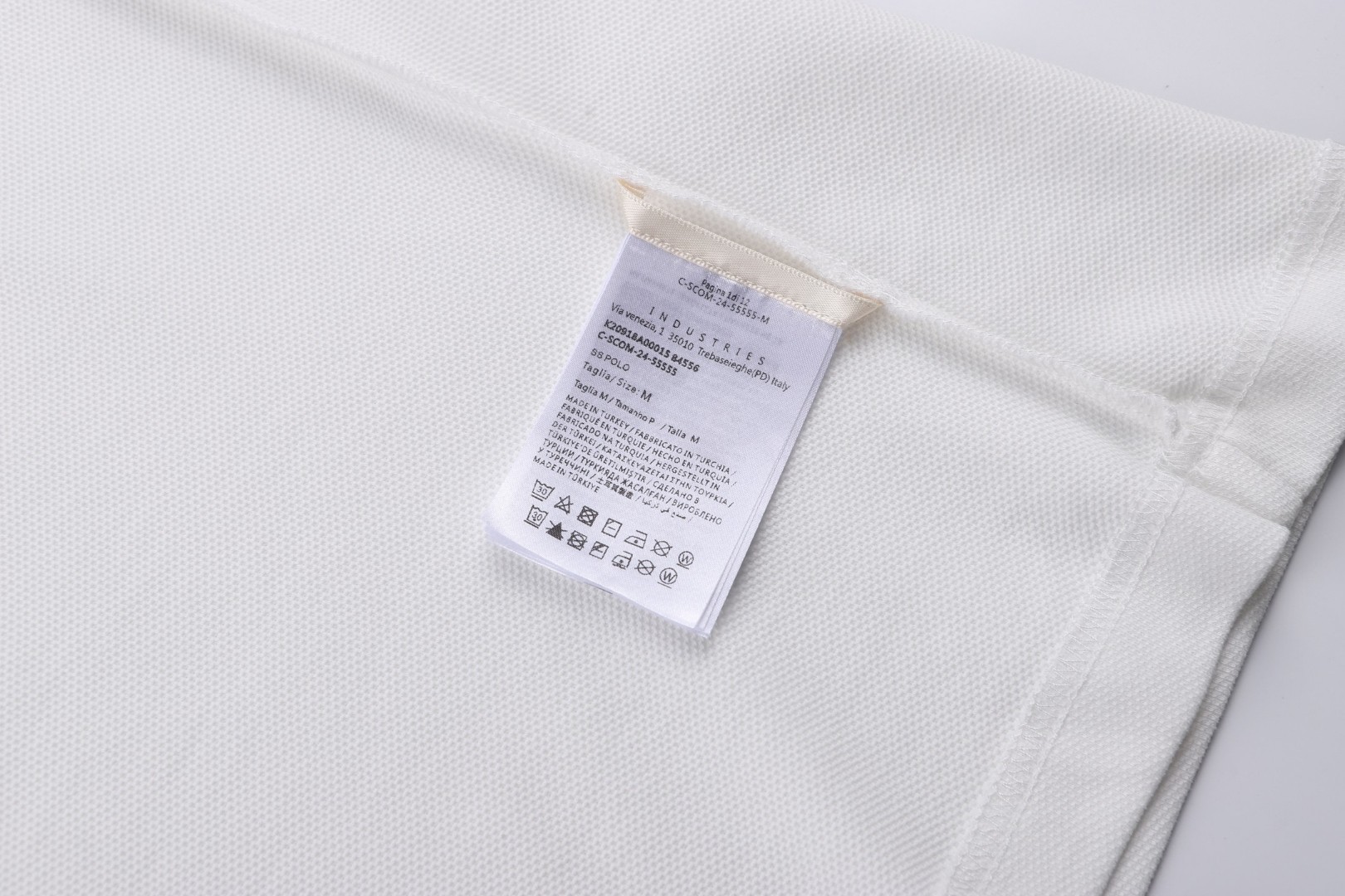 Moncler 蒙口 标识贴片棉质珠地Polo衫 短袖 T恤 夏季 白色 蓝色 A2 I20918A0001484556032