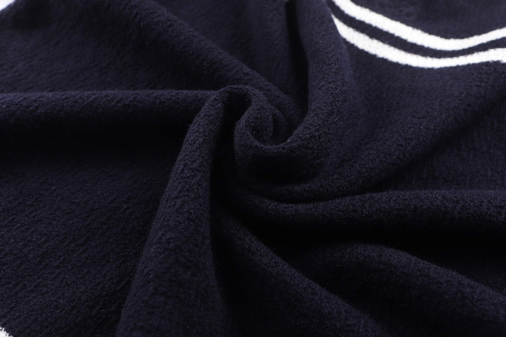 Loewe 罗意威 羊毛毛织几何圆领短袖 T恤 白色 海军蓝 A0 H526Y22XD8-6819