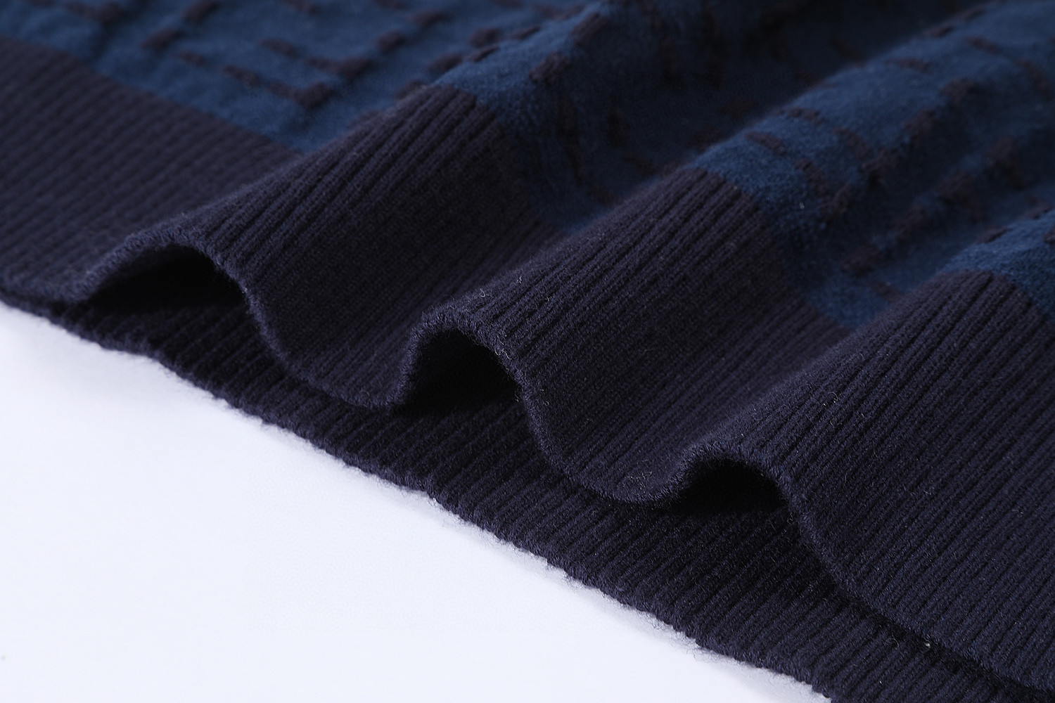 FENDI 芬迪 双F针织短袖 T恤 夏款 白色 蓝色 A5 FZX051AU7OF0ZNZ