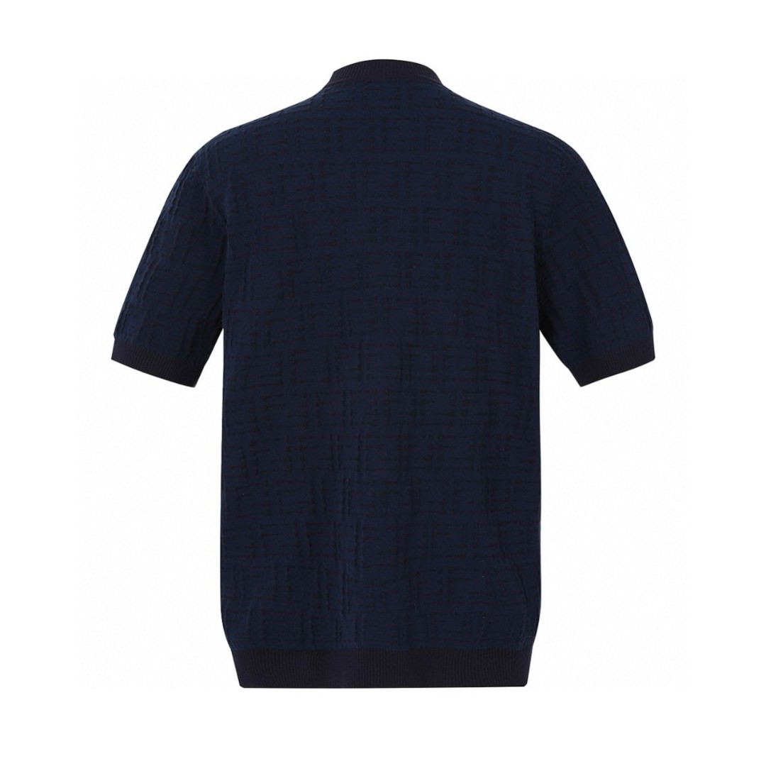 FENDI 芬迪 双F针织短袖 T恤 夏款 白色 蓝色 A5 FZX051AU7OF0ZNZ