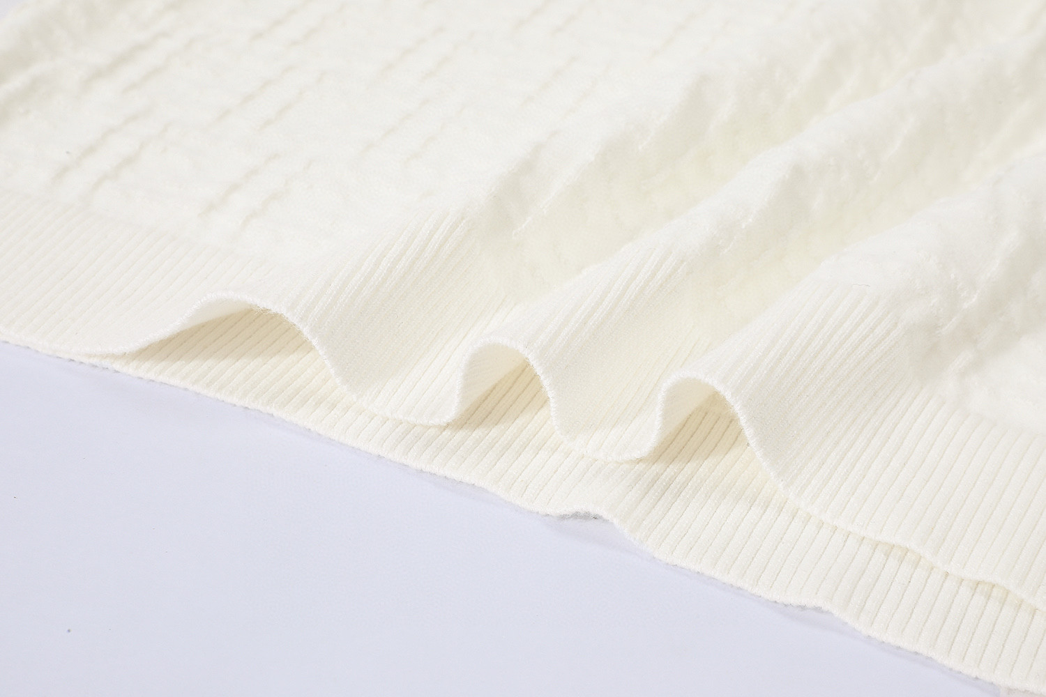 FENDI 芬迪 双F针织短袖 T恤 夏款 白色 蓝色 A5 FZX051AU7OF0ZNZ