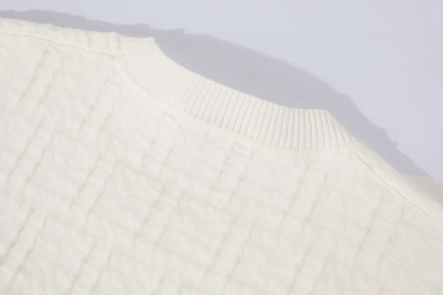 FENDI 芬迪 双F针织短袖 T恤 夏款 白色 蓝色 A5 FZX051AU7OF0ZNZ