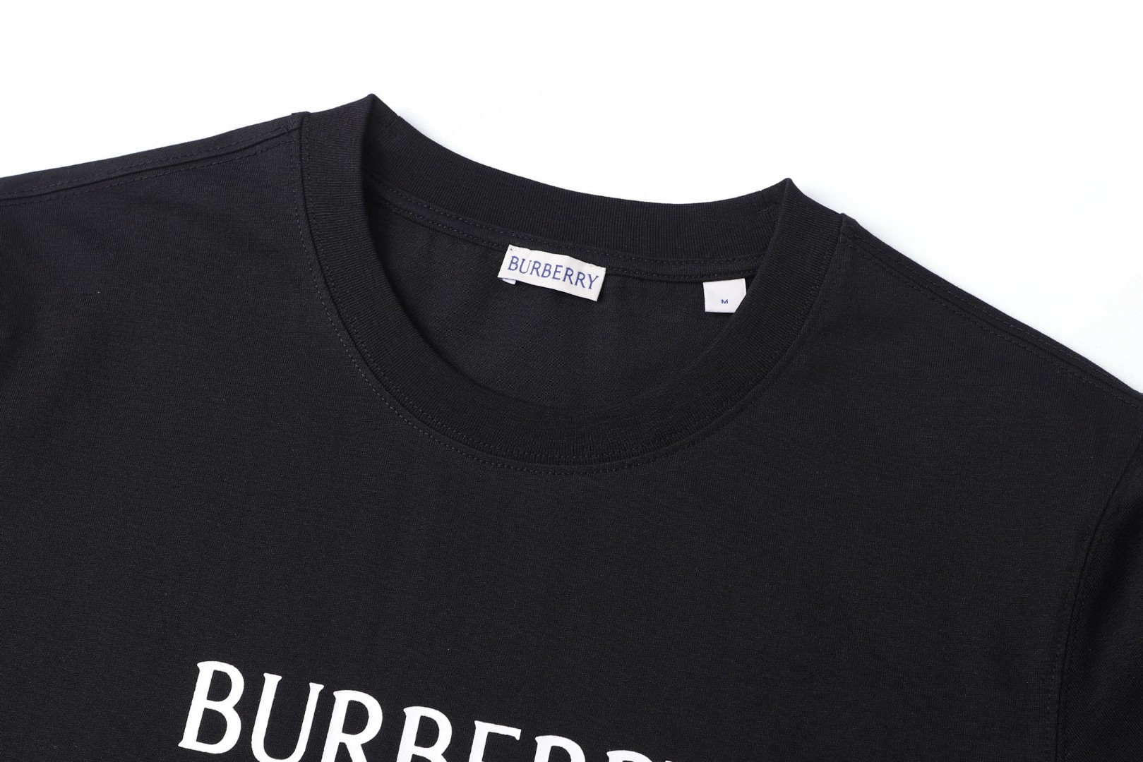 Burberry 巴宝莉 徽标印花圆领Tee 短袖 T恤 白色 黑色 A0 