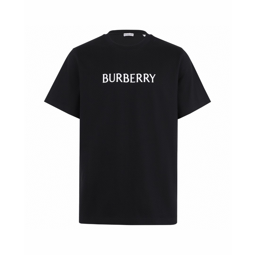 Burberry 巴宝莉 徽标印花圆领Tee 短袖 T恤 白色 黑色 A0 