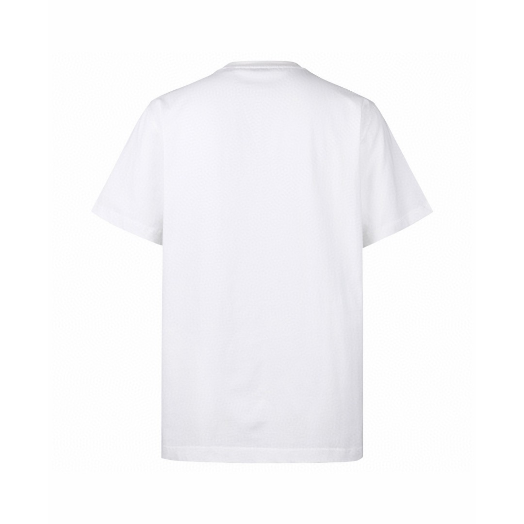 Burberry 巴宝莉 徽标印花圆领Tee 短袖 T恤 白色 黑色 A0 