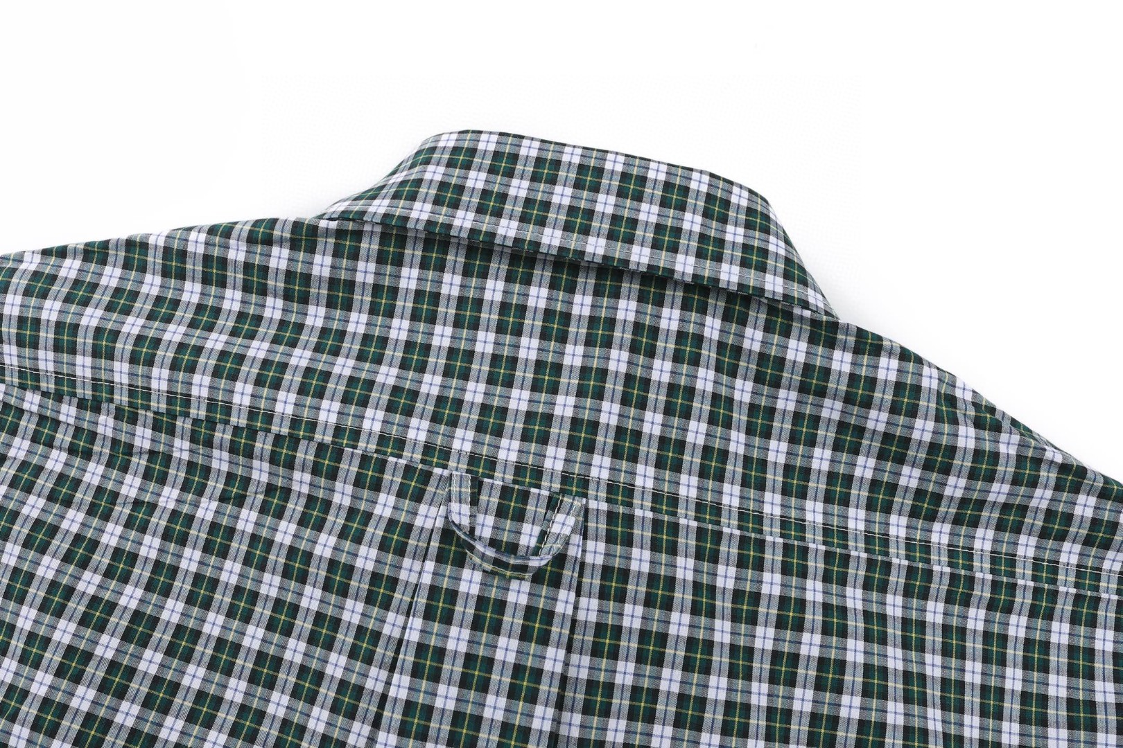 CELINE 赛琳 格子棉府绸刺绣logo衬衫 外套 长袖 B0 RC0AZ1393-GDL5