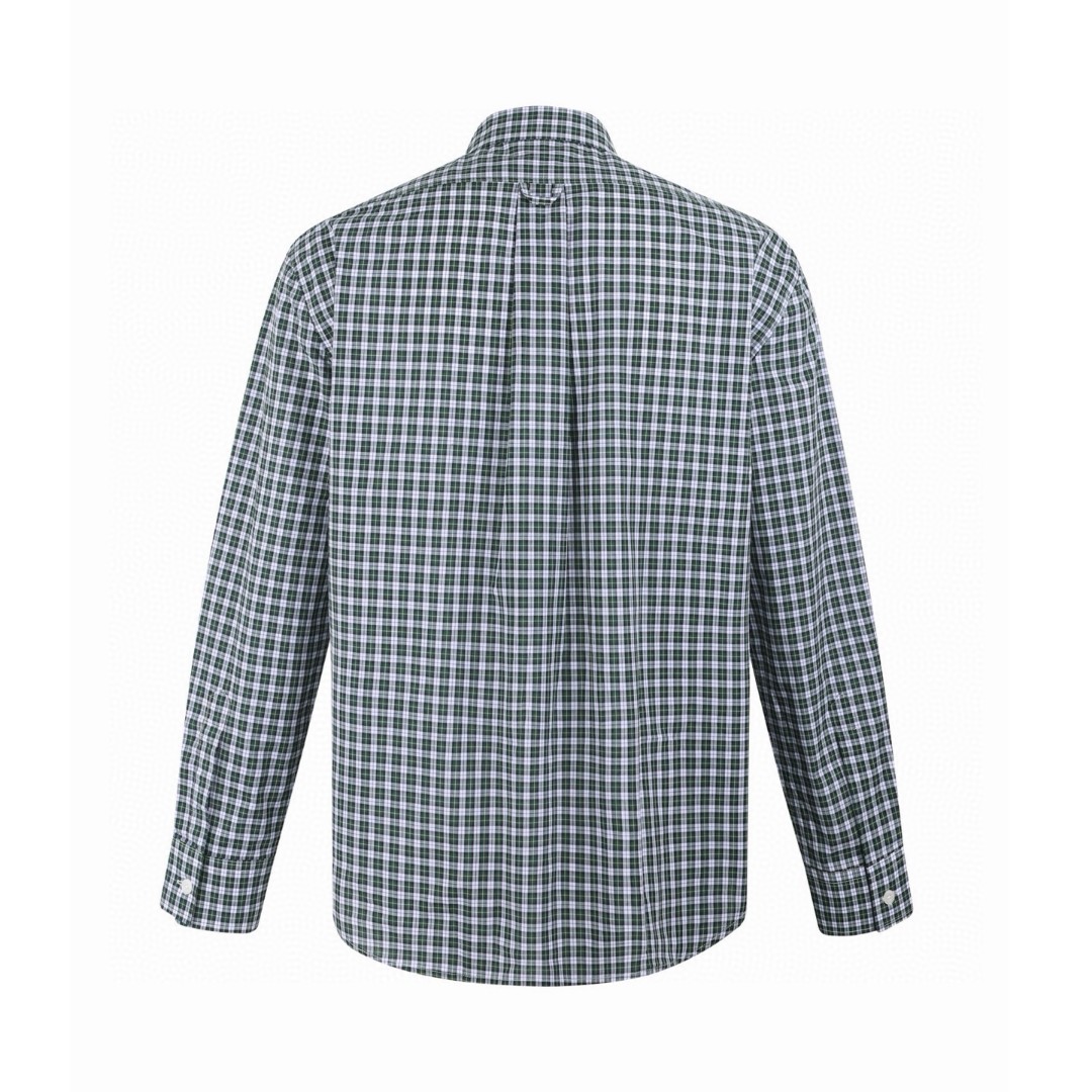 CELINE 赛琳 格子棉府绸刺绣logo衬衫 外套 长袖 B0 RC0AZ1393-GDL5