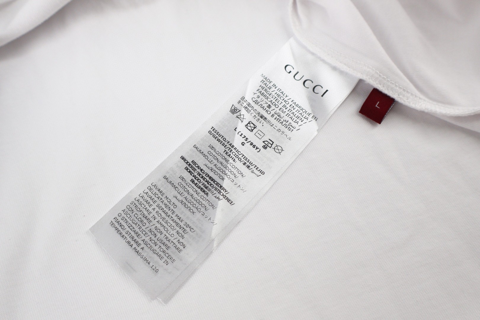 GUCCI 古驰 毛绒双G圆领短袖T恤 夏季 白色 A0 837959-XJHQ3-9066