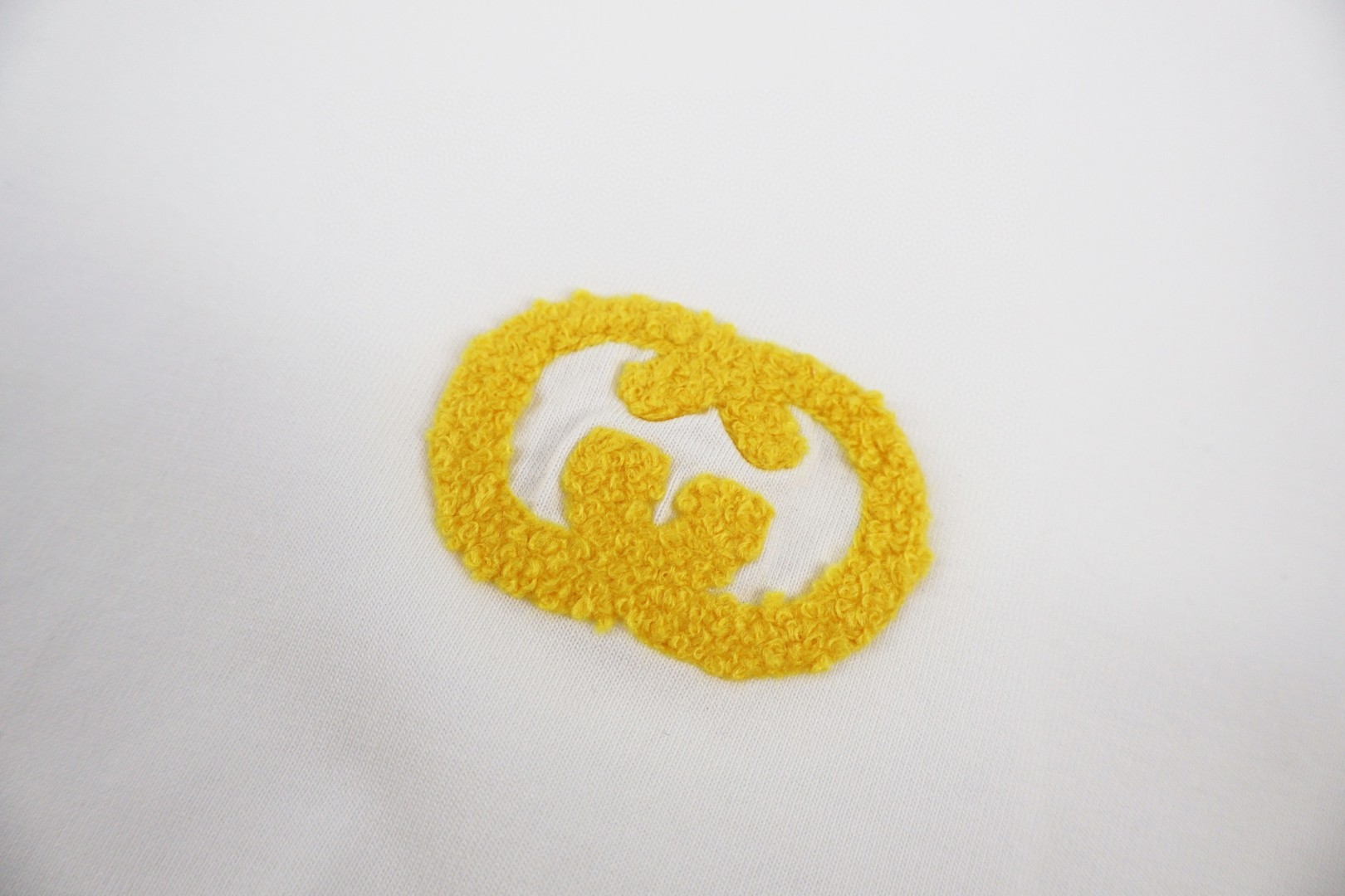 GUCCI 古驰 毛绒双G圆领短袖T恤 夏季 白色 A0 837959-XJHQ3-9066