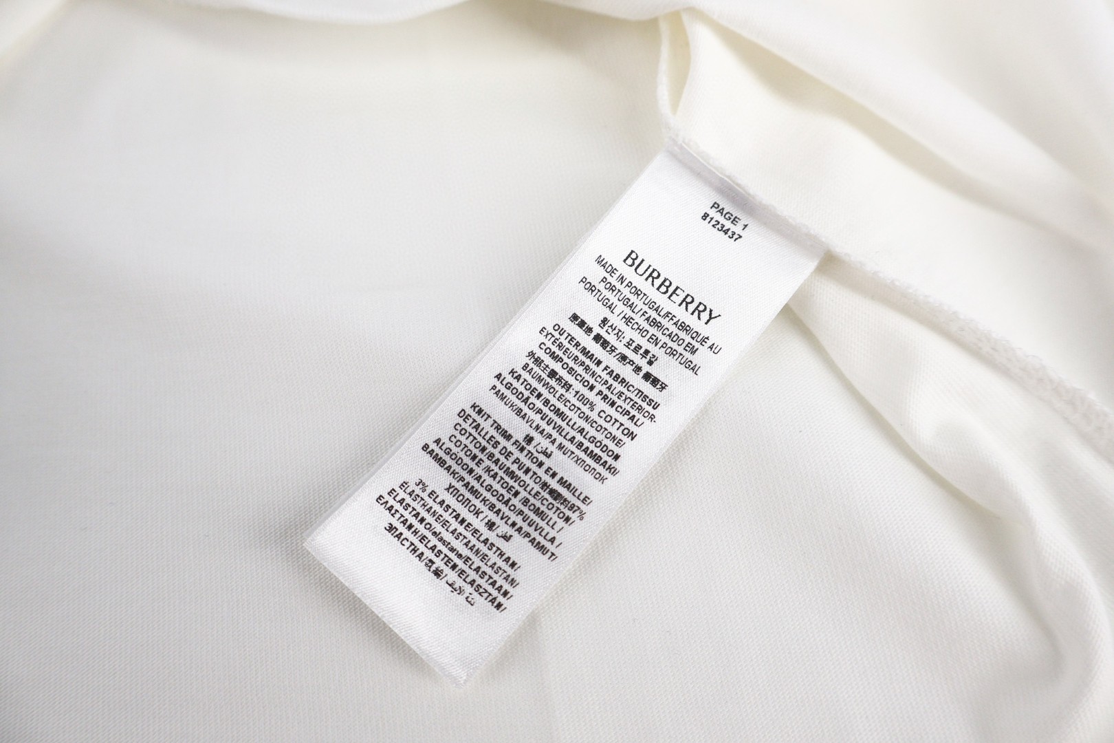 Burberry 巴宝莉 圆环格纹战马刺绣圆领Tee 短袖 T恤 白色 黑色 A0 81234371