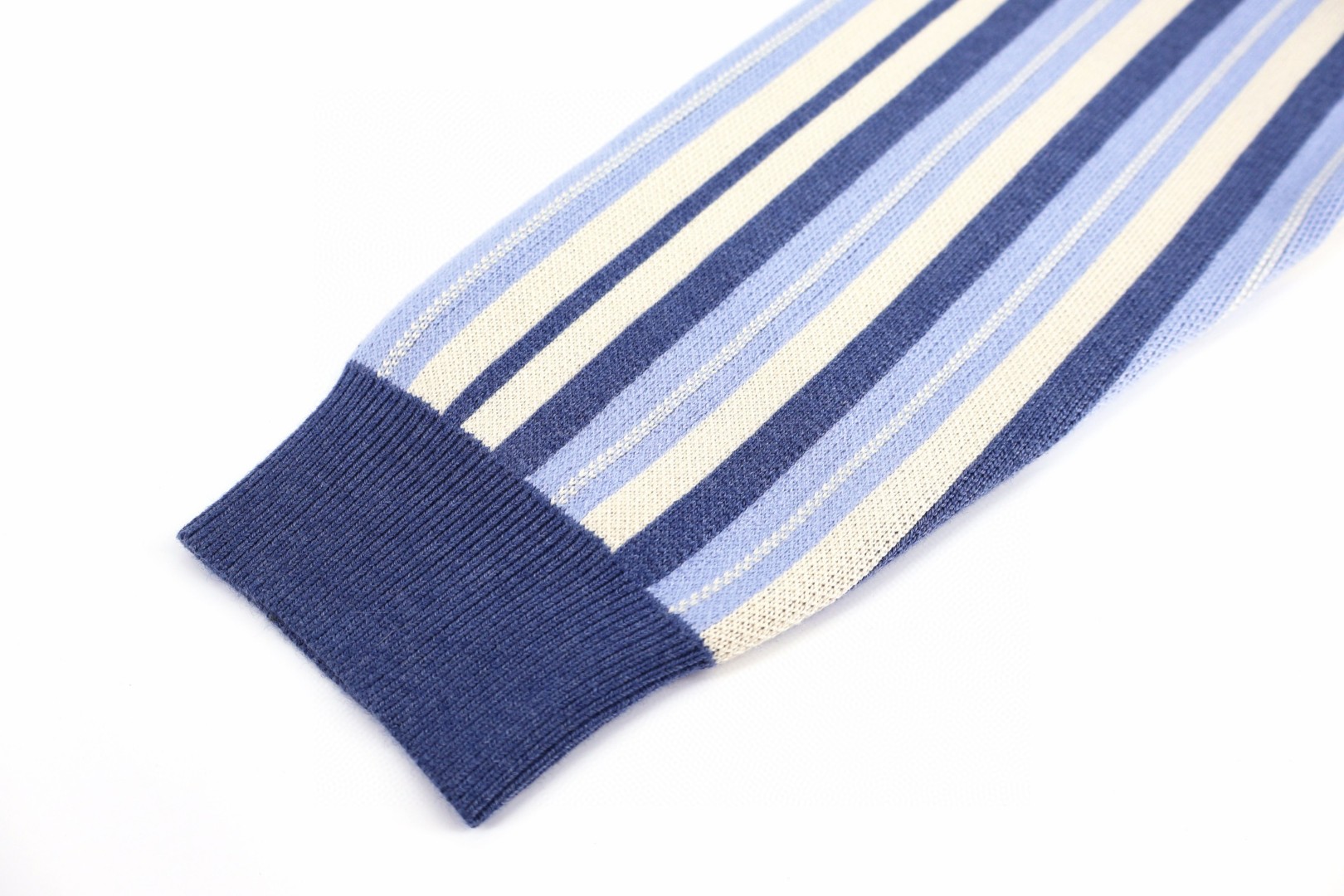 LOUIS VUITTON 路易威登 条纹提花单排扣开衫 针织衫 毛衣 外套 蓝色 B0 1AJUHH