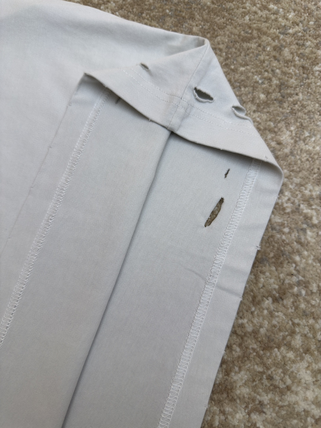 Balenciaga 巴黎世家 后背美纹纸胶带破洞短袖 T恤 圆领 夏季 白色 黑色 A0 831305TSVF93341