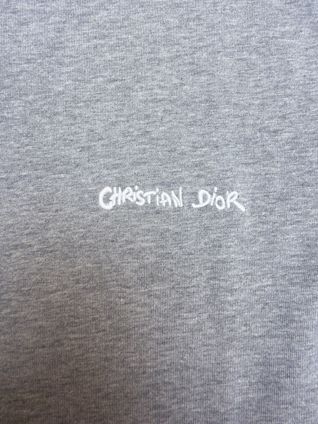 DIOR 迪奥 刺绣字母logo圆领短袖 T恤 夏季 灰色 A0 443J696B0554-C880