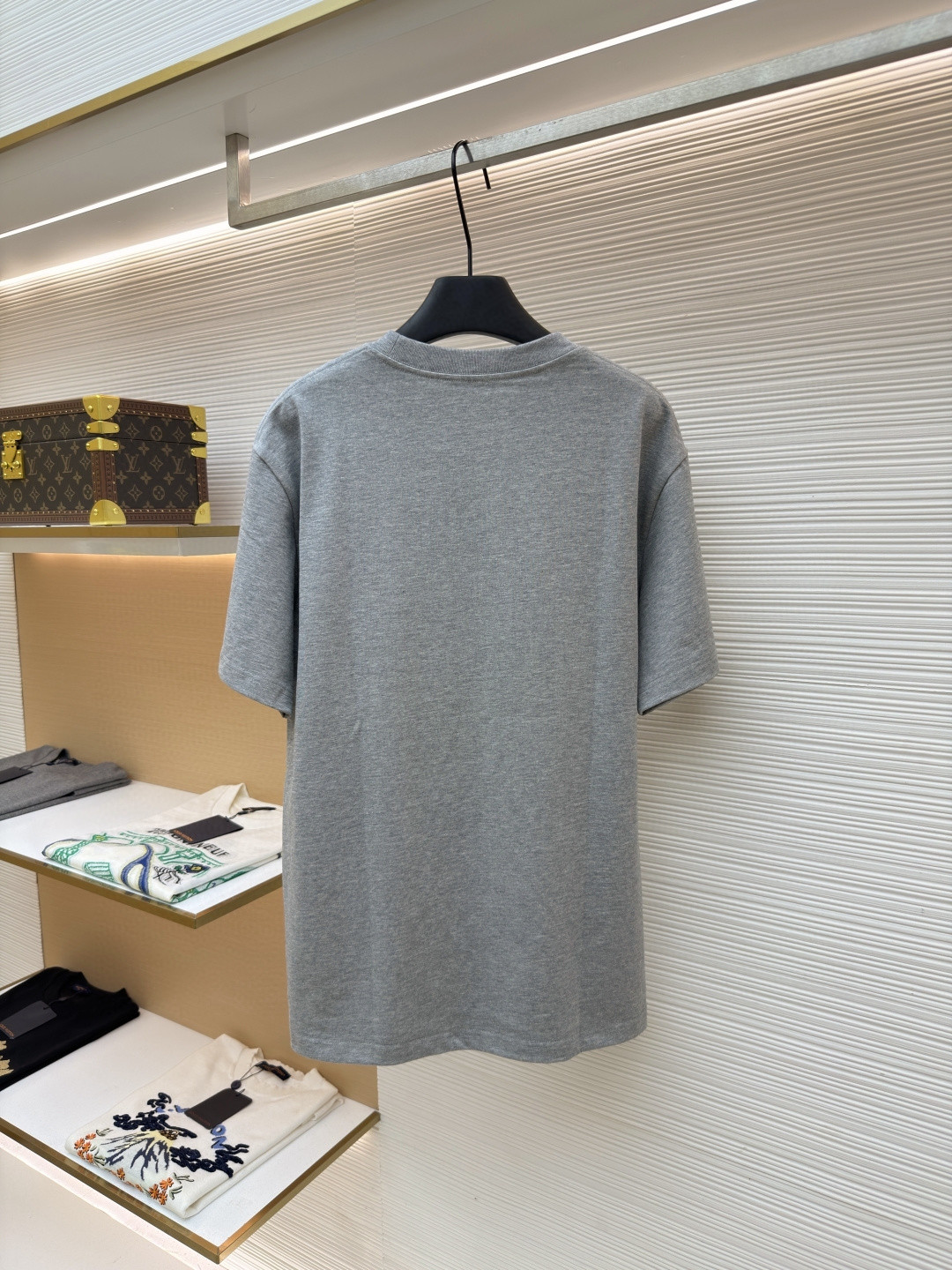 DIOR 迪奥 刺绣字母logo圆领短袖 T恤 夏季 灰色 A0 443J696B0554-C880