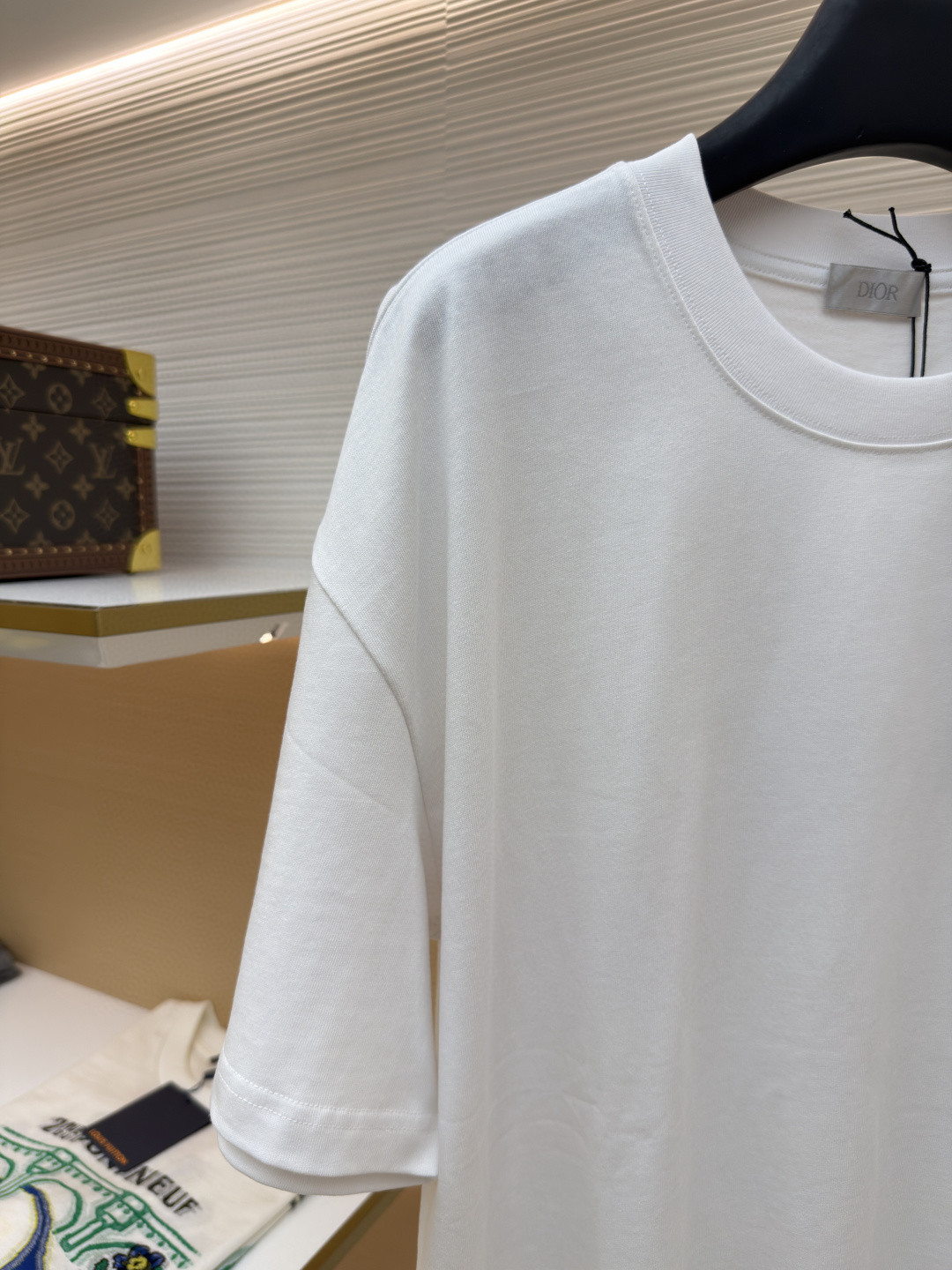 DIOR 迪奥 刺绣字母logo圆领短袖 T恤 夏季 蓝色 白色 A0 483J696B0554-C582