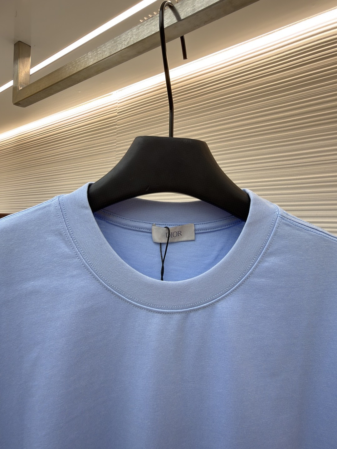 DIOR 迪奥 刺绣字母logo圆领短袖 T恤 夏季 蓝色 白色 A0 483J696B0554-C582