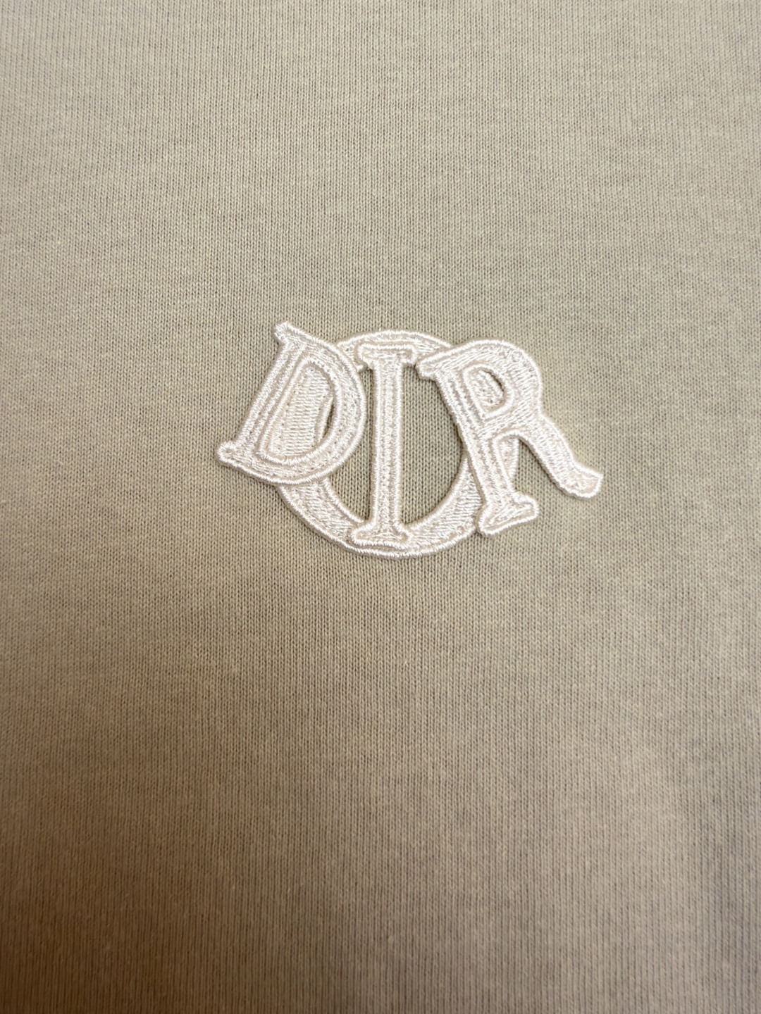 DIOR 迪奥 章仔补丁圆领短袖 T恤 夏季 蓝色 米色 A0 513J696D0554-C580