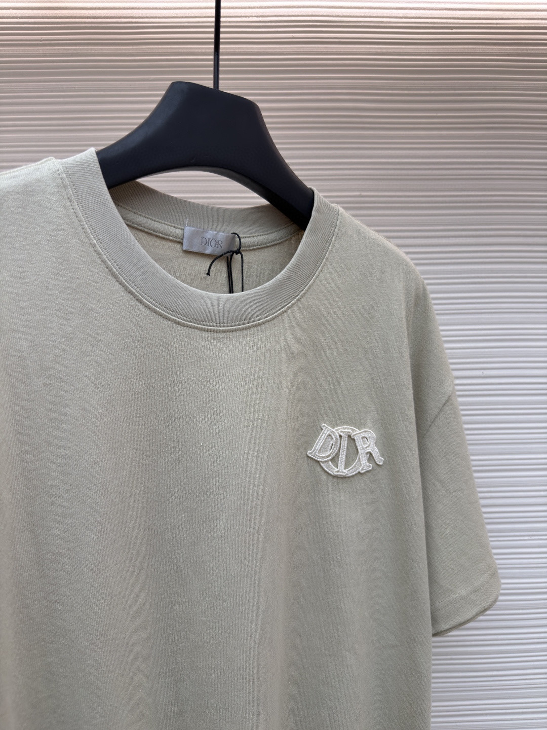 DIOR 迪奥 章仔补丁圆领短袖 T恤 夏季 蓝色 米色 A0 513J696D0554-C580