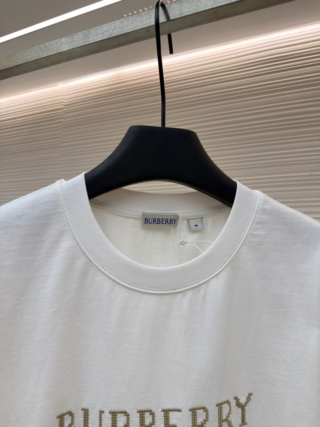 Burberry 巴宝莉 格子战马刺绣圆领Tee 短袖 T恤 白色 A0 81101161