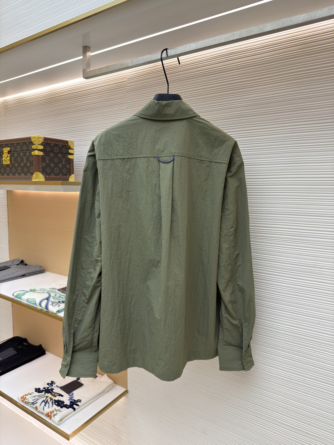 LOUIS VUITTON 路易威登 拉链露营长袖衬衫 外套 绿色 B0 1AJTXZ