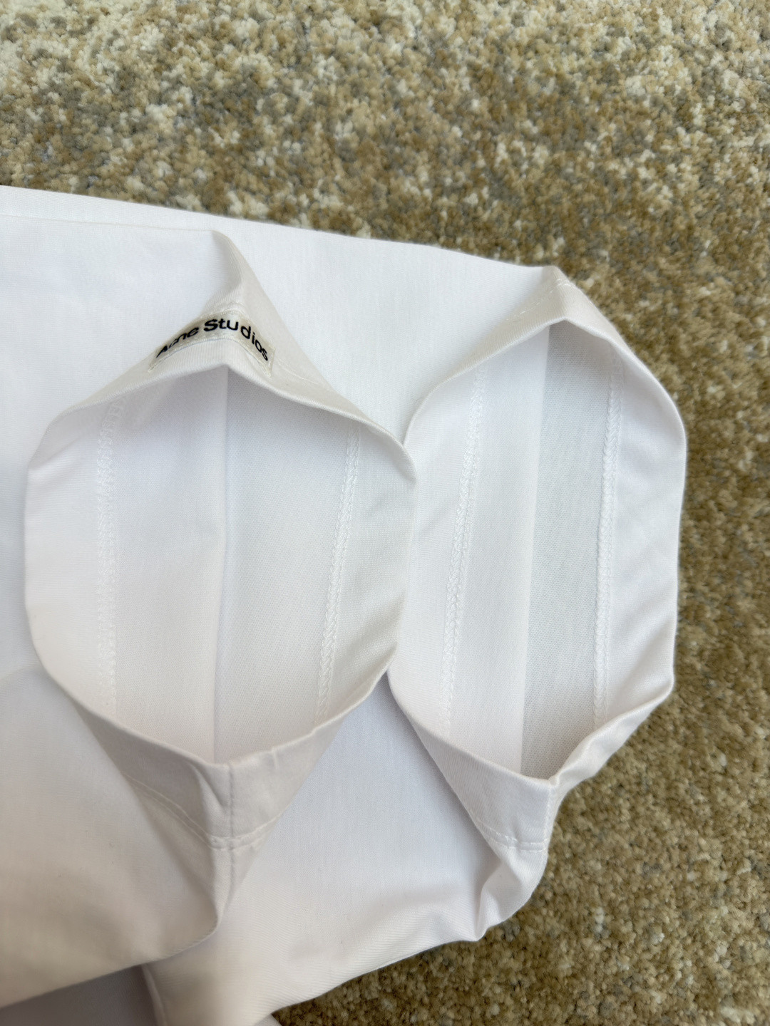 Acne Studios 袖标字母圆领T恤 短袖 灰色 黑色 白色 A0