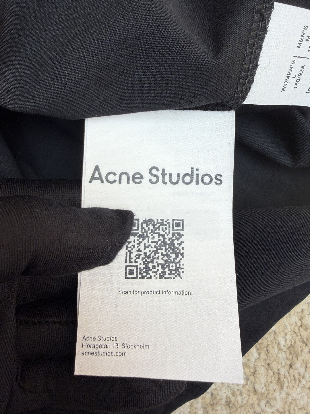Acne Studios 袖标字母圆领T恤 短袖 灰色 黑色 白色 A0