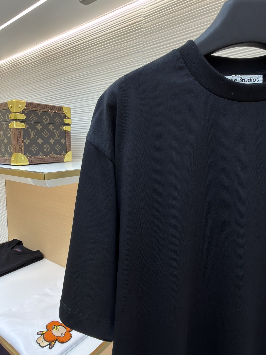 Acne Studios 袖标字母圆领T恤 短袖 灰色 黑色 白色 A0