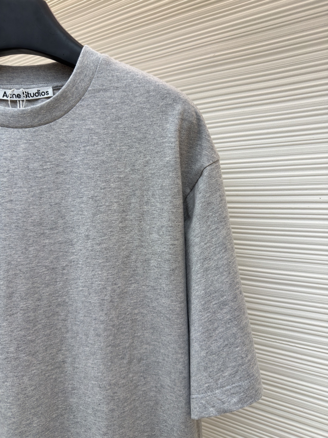 Acne Studios 袖标字母圆领T恤 短袖 灰色 黑色 白色 A0