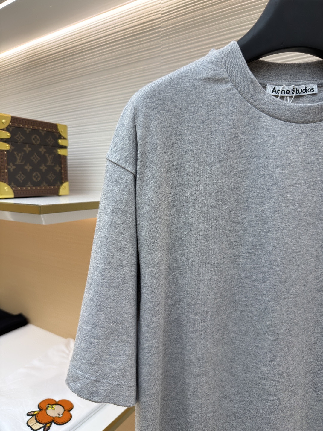 Acne Studios 袖标字母圆领T恤 短袖 灰色 黑色 白色 A0