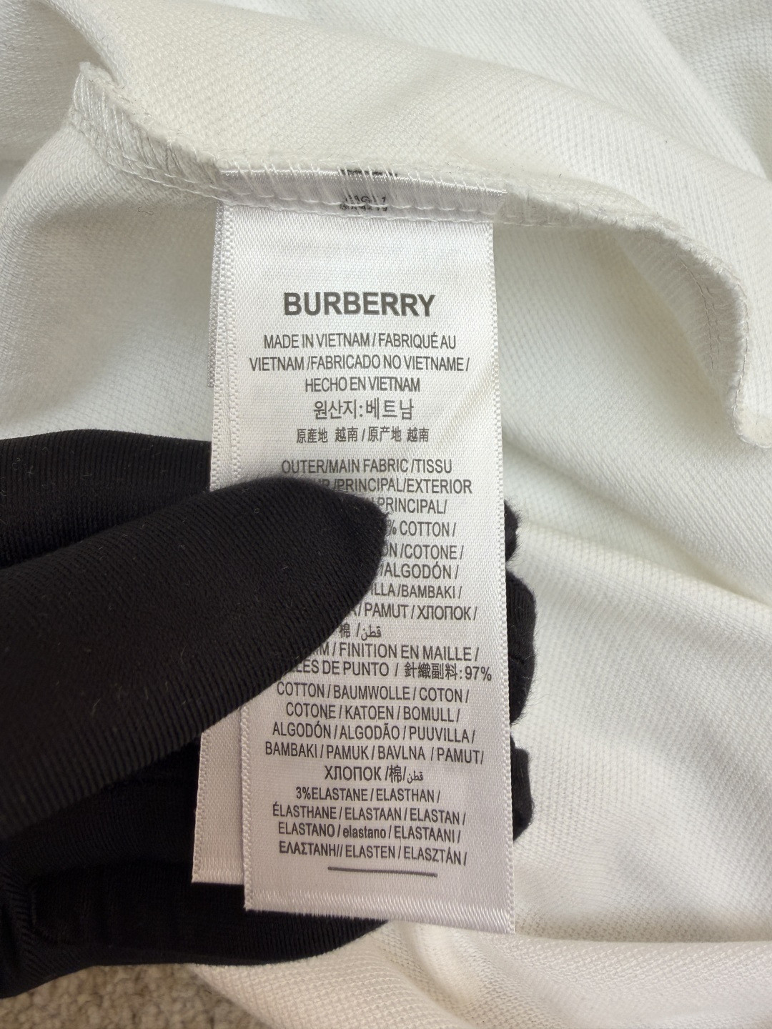 Burberry 巴宝莉  短袖 T恤 白色 黑色 A0 80716211