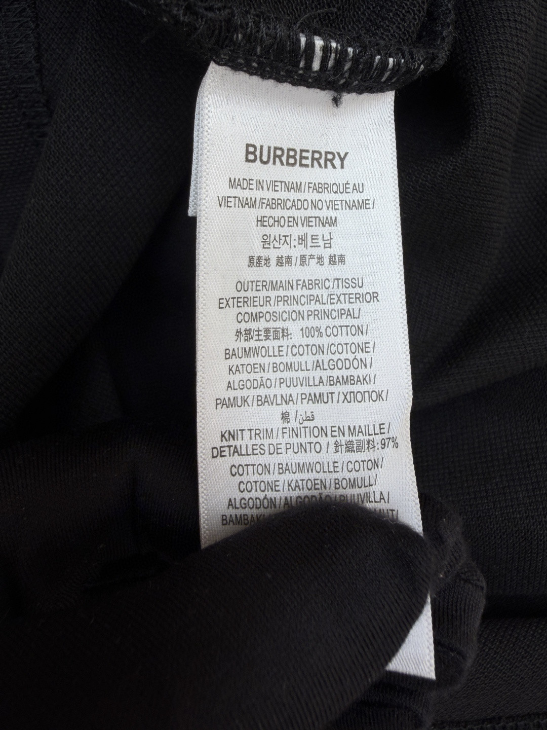 Burberry 巴宝莉  短袖 T恤 白色 黑色 A0 80716211