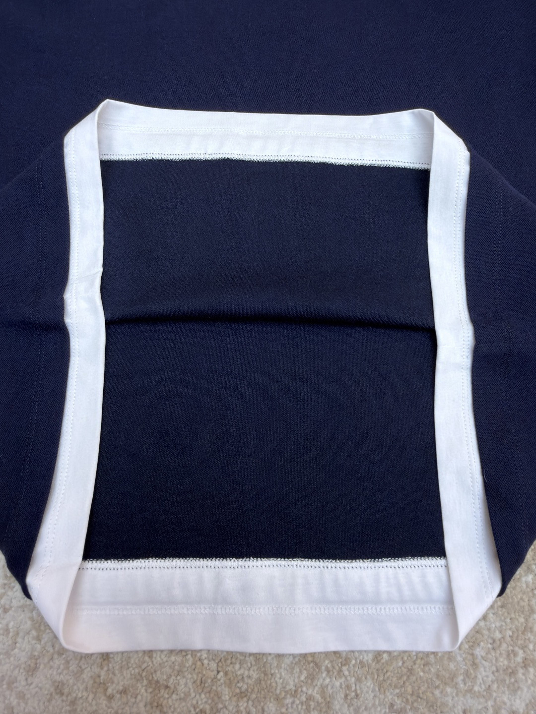 PRADA 普拉达 撞色假两件Polo衫 短袖 T恤 蓝色 A2 UJN911-15DA-F0124-S-OOO