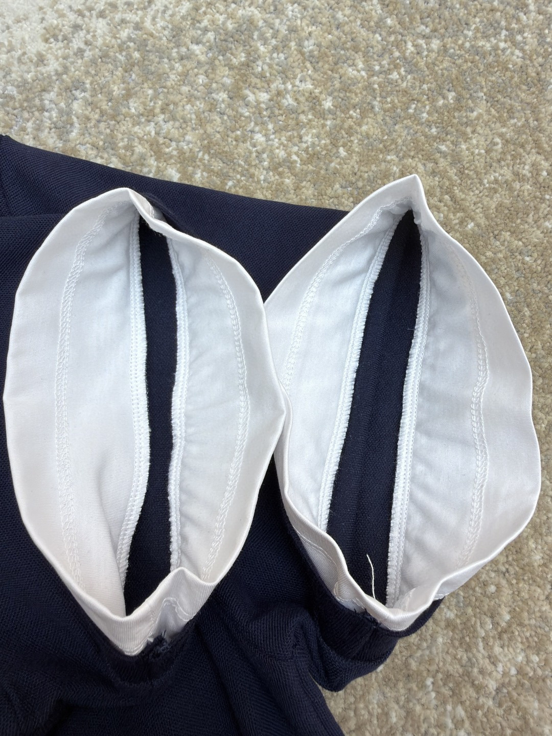 PRADA 普拉达 撞色假两件Polo衫 短袖 T恤 蓝色 A2 UJN911-15DA-F0124-S-OOO