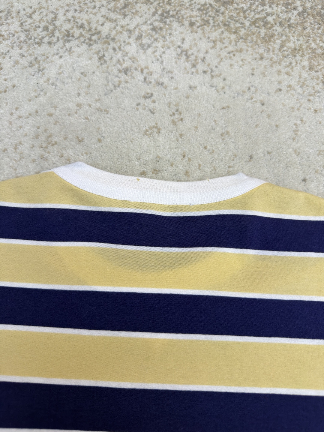 PRADA 普拉达 条纹口袋圆领短袖 T恤 黄色 A0 39610-189P-F065G-S-OOO