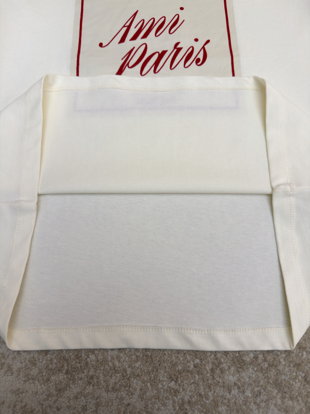 AMIPARIS Ami 复古印花圆领短袖 T恤 夏季 白色 A0 UTS385726136