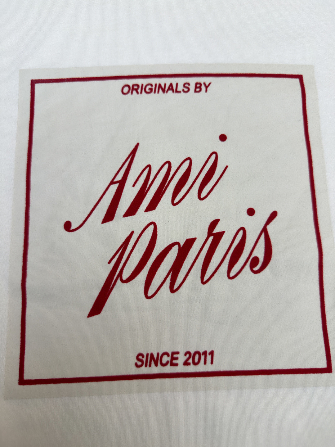 AMIPARIS Ami 复古印花圆领短袖 T恤 夏季 白色 A0 UTS385726136