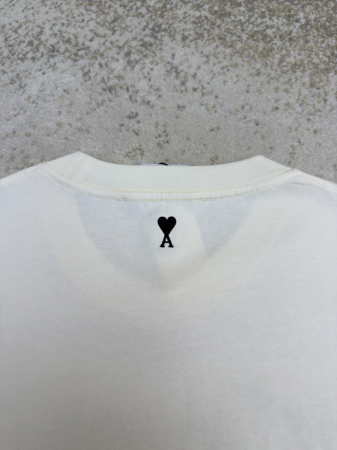 AMIPARIS Ami 复古印花圆领短袖 T恤 夏季 白色 A0 UTS385726136