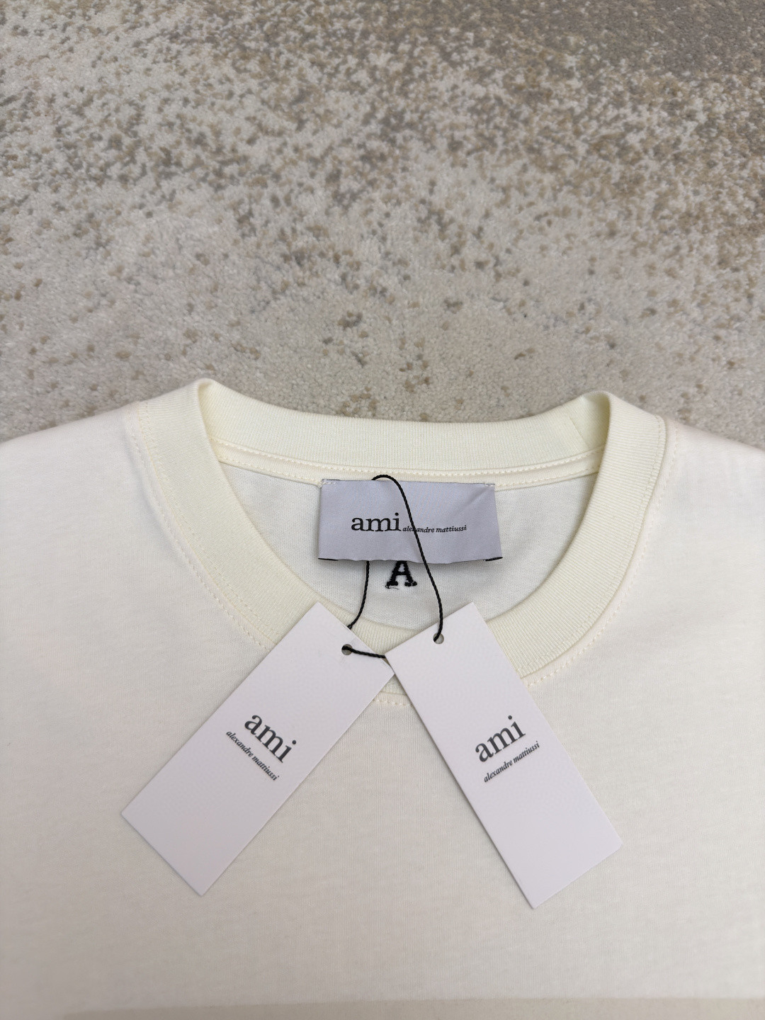 AMIPARIS Ami 复古印花圆领短袖 T恤 夏季 白色 A0 UTS385726136