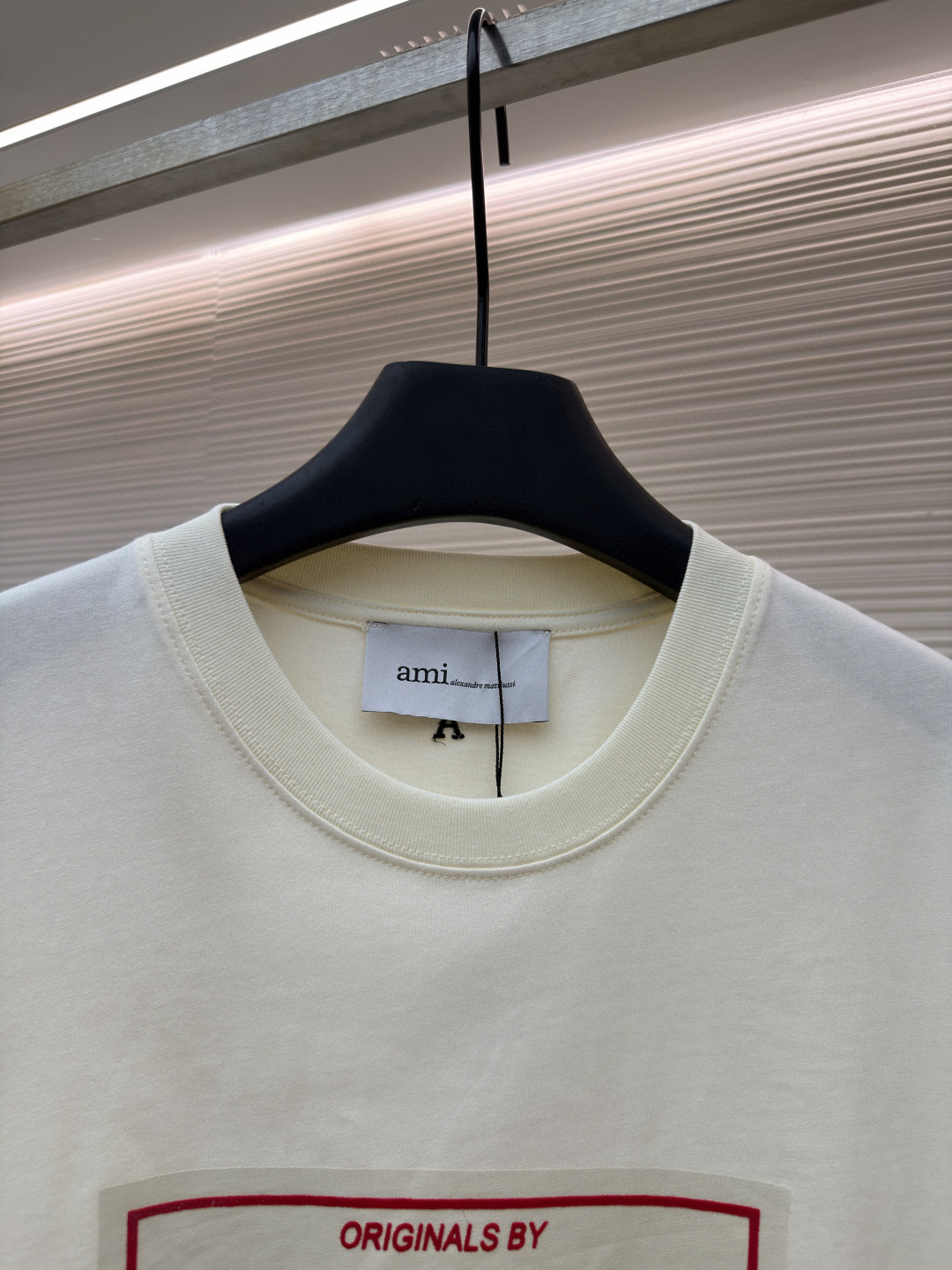 AMIPARIS Ami 复古印花圆领短袖 T恤 夏季 白色 A0 UTS385726136