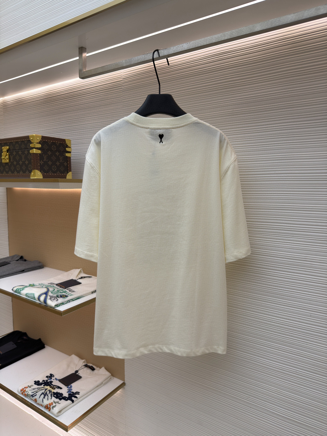 AMIPARIS Ami 复古印花圆领短袖 T恤 夏季 白色 A0 UTS385726136