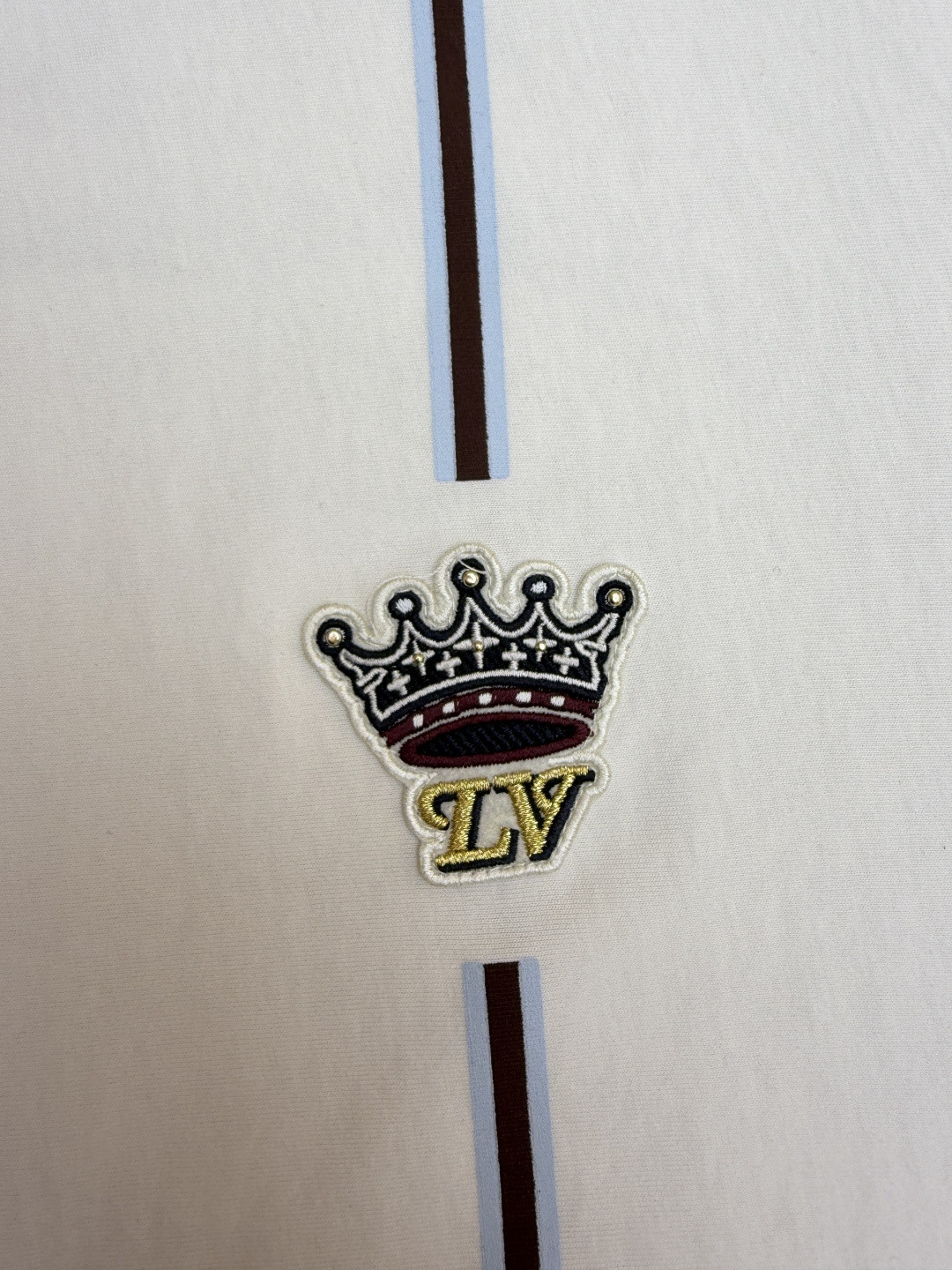 LOUIS VUITTON 路易威登 LV 标识皇冠圆领短袖 T恤 夏季 白色 A0 1AIKCG