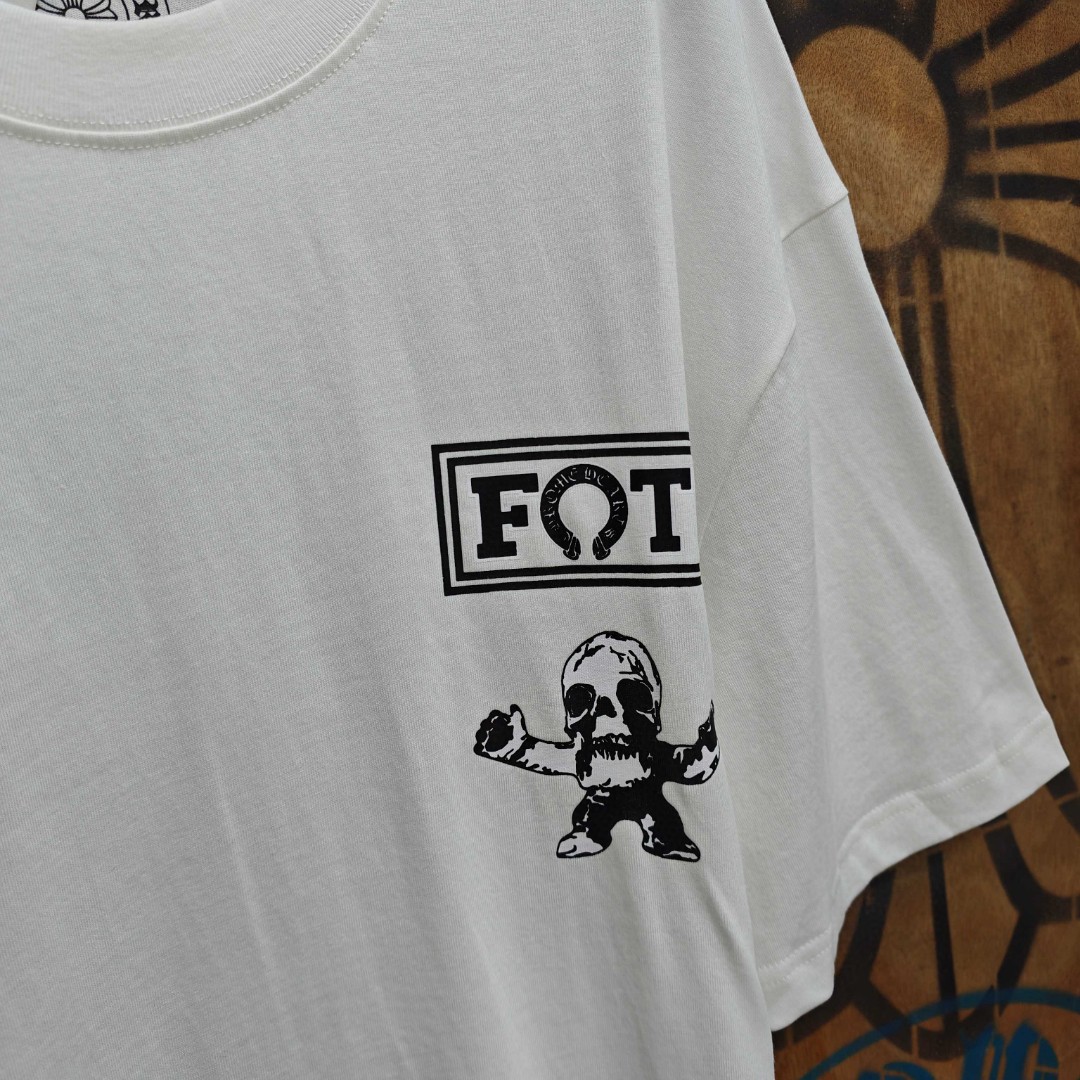 Chrome Hearts 克罗心 彩色骷颅头印花圆领短袖 T恤 白色 A0