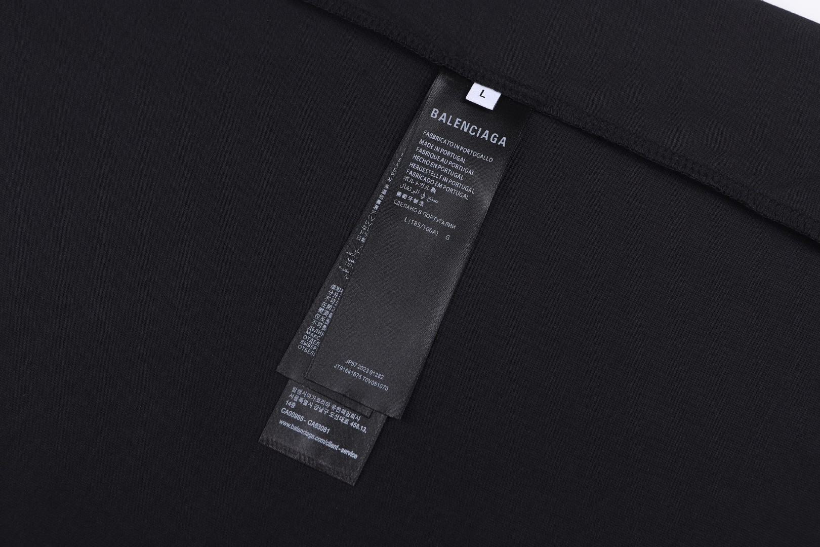 Balenciaga 巴黎世家 模糊字母圆领短袖 T恤 夏季 白色 黑色 A0 641675TOVO53307