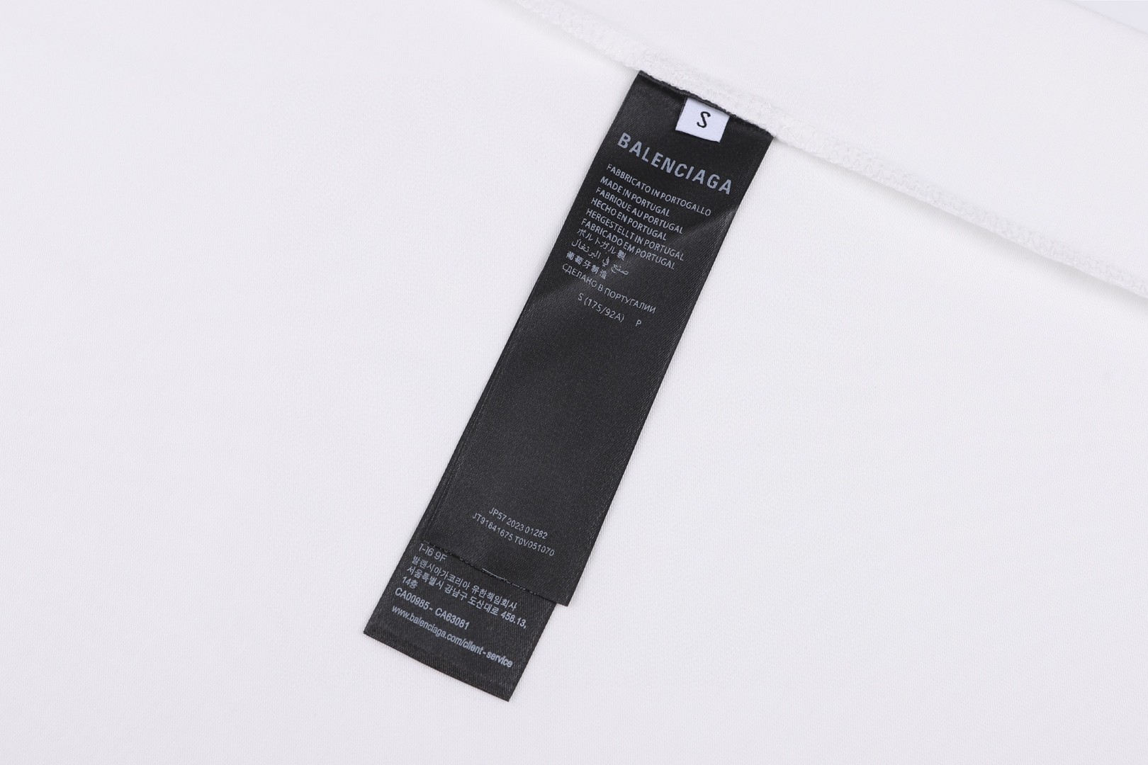 Balenciaga 巴黎世家 模糊字母圆领短袖 T恤 夏季 白色 黑色 A0 641675TOVO53307