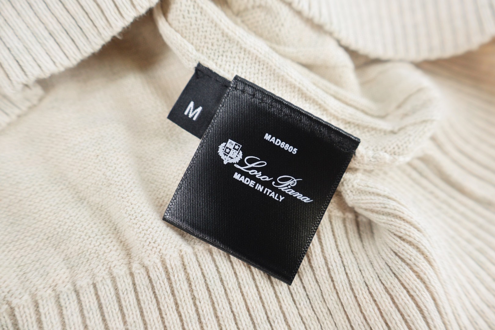 Loro Piana LP 绞花老钱风圆领短袖 针织衫 T恤 夏季 咖色 杏色 B0 1AJUUF