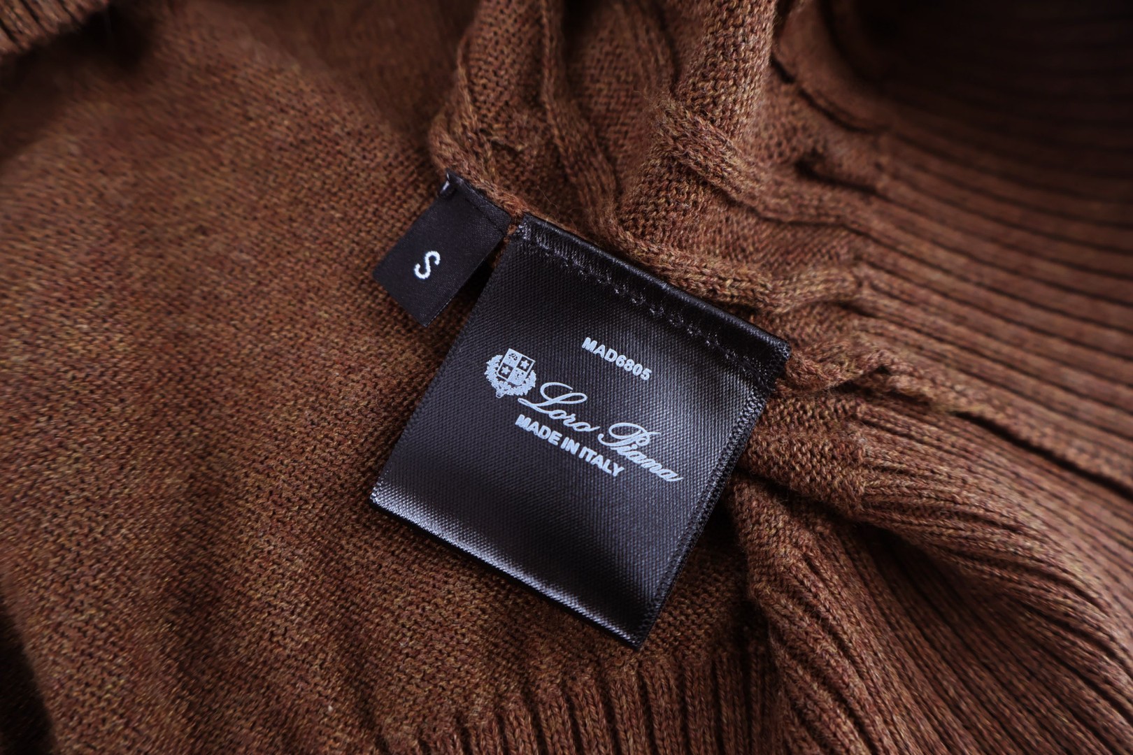 Loro Piana LP 绞花老钱风圆领短袖 针织衫 T恤 夏季 咖色 杏色 B0 1AJUUF